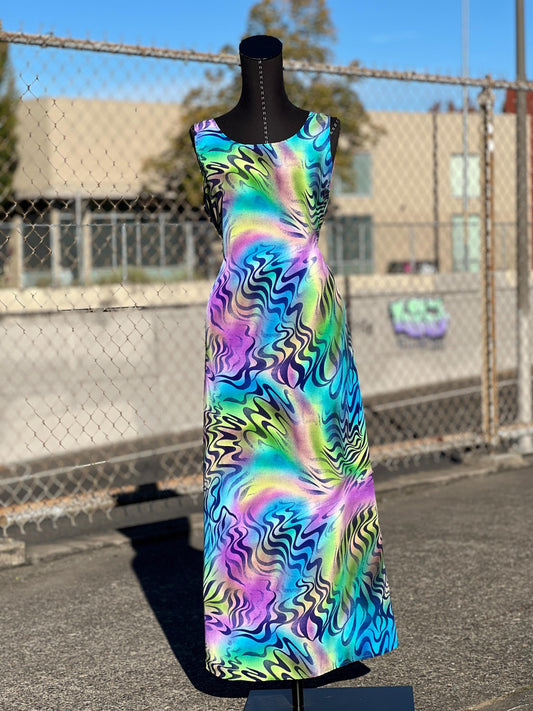 80's Psychedelic Dress