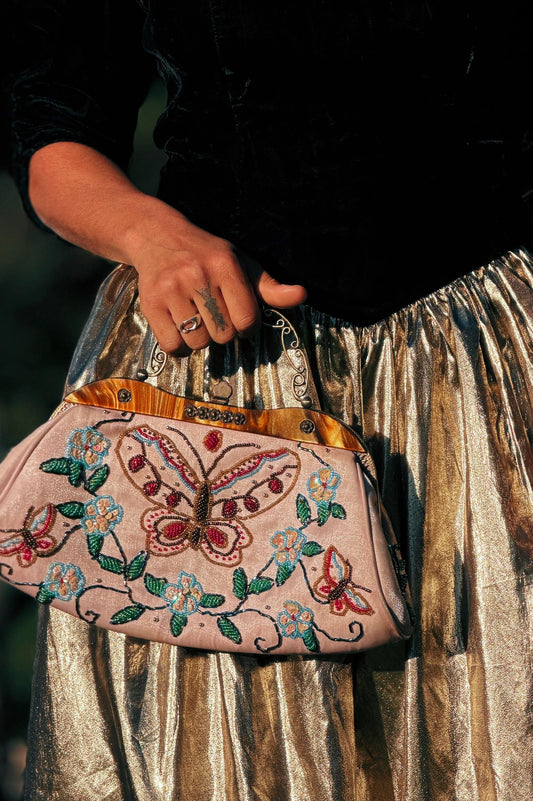 Vintage Embroidered evening handbag